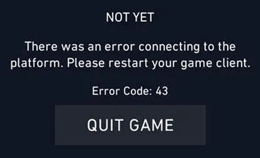 Valorant Error Code: 43